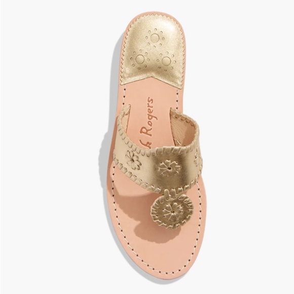 10.5 🔖 JACK ROGERS Women's Jacks Slip-On Flat Sandals Platinum - Picture 3 of 13